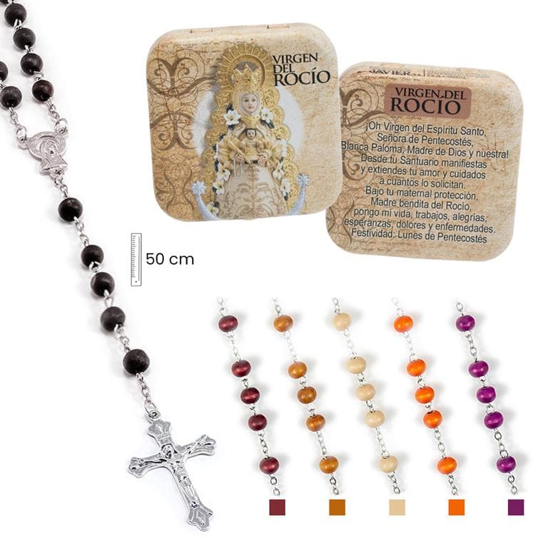 Rosario Virgen del Rocío Madera 6 surtidos