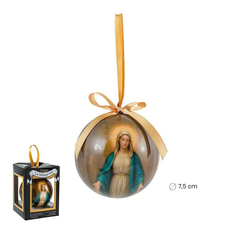 Bola Navidad Virgen Milagrosa