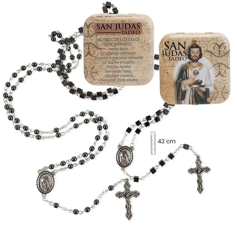 Rosario San Judas Hematita 2 surtidos