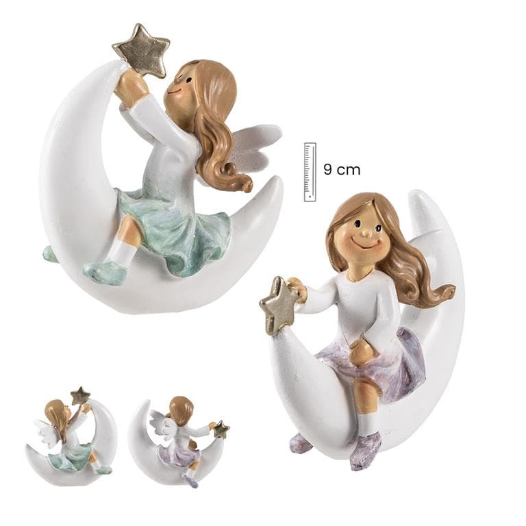 Ángel Sentado Luna 9 cm 2 surtidos