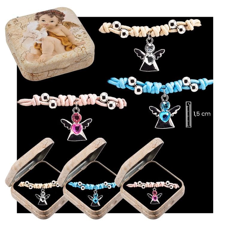 Pulsera Ángel Colgando 3 surtidos en Lata
