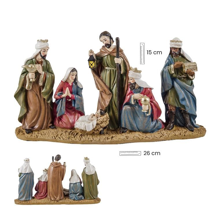 Misterio 1 pieza con Reyes 26x15 cm