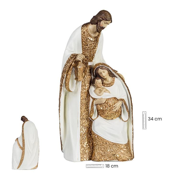 Misterio 1 pieza 24 cm Crema/Oro