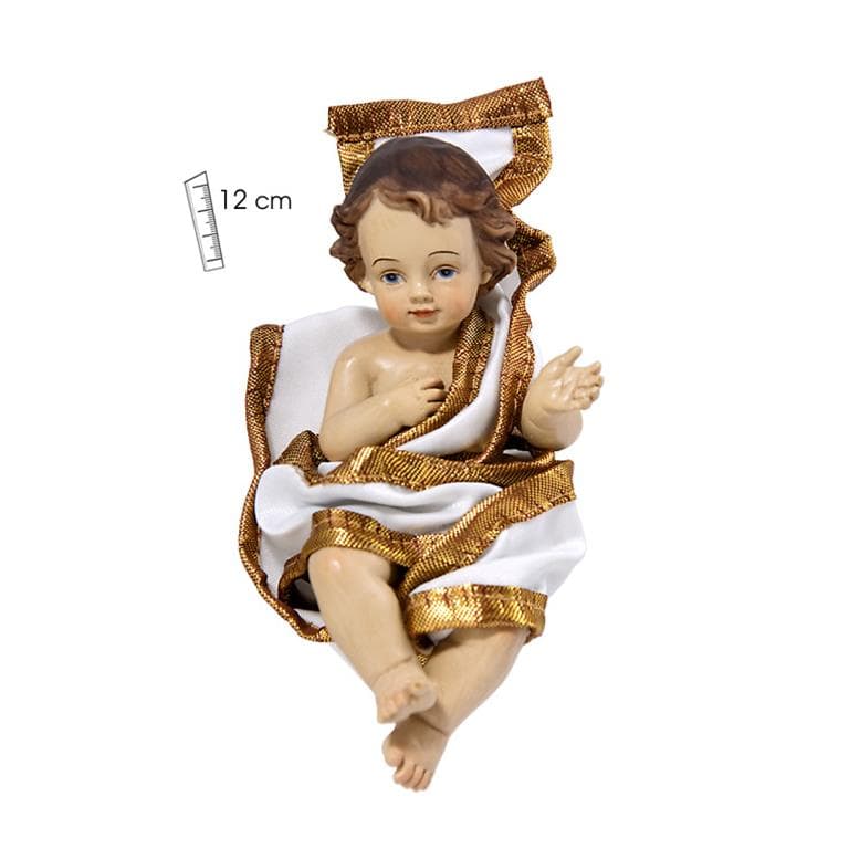 Niño Jesús Ropa Crema 12 cm