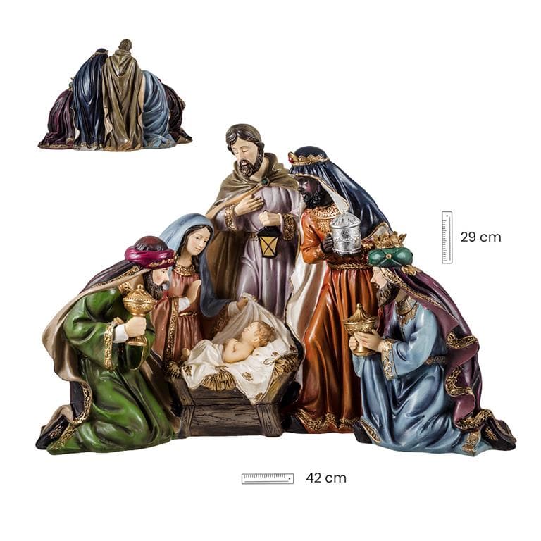 Misterio 1 pieza con Reyes 30 cm
